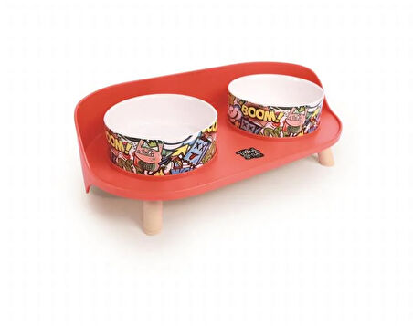 M-Pets Altitude Urban Styla 2 Li Mama kabı Standı Red & Multicolor