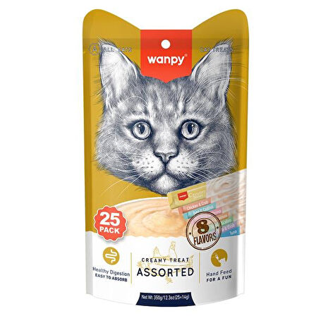 Wanpy Karışık 8  Lezzetli Krema Ödülü 25x14  