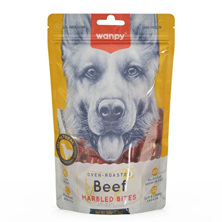 Wanpy Marbled Köpek Ödül Et Parçaları 100 gram