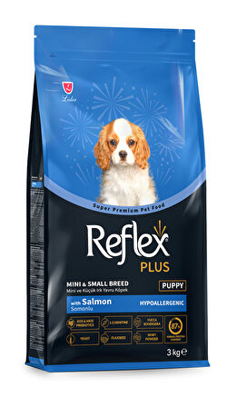 Reflex Plus Somonlu Mini ve Küçük Irk Yavru Köpek Maması 3Kg 