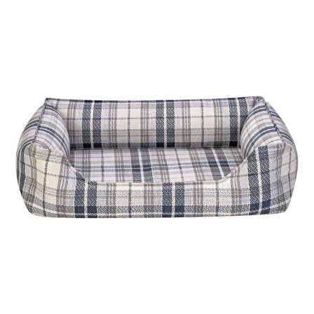 Pet Comfort Delta Lacivert Kareli Kedi ve Köpek Yatağı S 75x60 cm