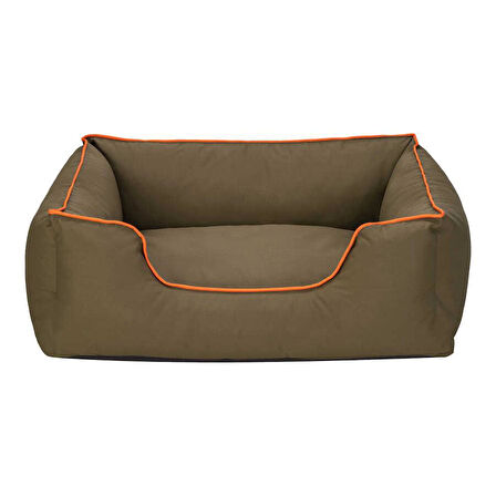 Pet Comfort Alpha Haki-Turuncu biyeli Köpek Yatağı M 80X65
