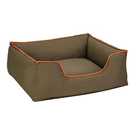 Pet Comfort Alpha Haki-Turuncu biyeli Köpek Yatağı M 80X65
