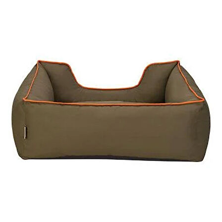 Pet Comfort Alpha Haki-Turuncu biyeli Köpek Yatağı M 80X65