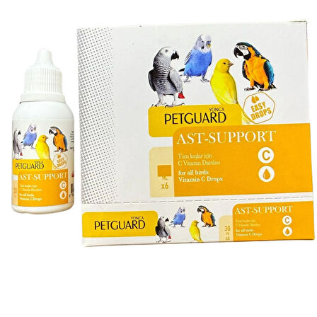 Petguard Kuş Vitamin Ast-Support 30 ml