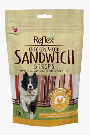 Reflex Köpek Ödül Maması 2 Lezzet 2x80gr (Strıps-Cubes)