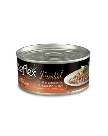Reflex Plus Essential Kedi Ton Balıklı&Havuç&Tavuk 70gr