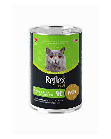 Reflex Plus Pate Hindi ve Ördek Etli Yetişkin Kedi Maması 395gr