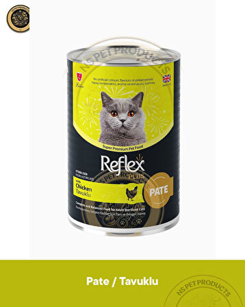 Reflex Plus Pate Tavuklu Kısırlaştırılmış Kedi Maması 395gr