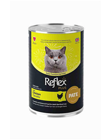 Reflex Plus Pate Tavuklu Kısırlaştırılmış Kedi Maması 395gr
