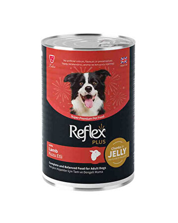  Reflex Plus Jöle İçinde Et Parçacıklı Kuzu Etli Yetişkin Köpek Maması 400gr