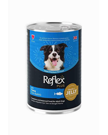  Reflex Plus Jöle İçinde Et Parçacıklı Ton Balıklı Yetişkin Köpek Maması 400gr