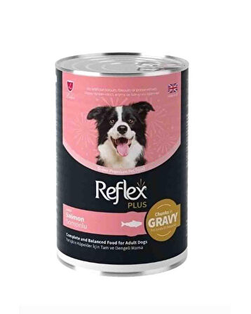  Reflex Plus Sos İçinde Et Parçacıklı Somonlu Yetişkin Köpek Maması 400gr