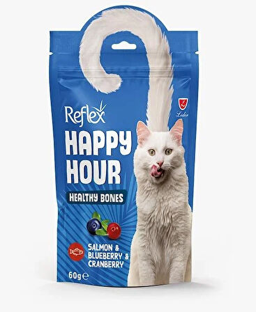 Reflex Happy Hour Healty Bones Somon & Yaban Mersinli & Kızılcık Sağlıklı Kemikler için Destekleyici 3lü Fırsat 3x60gr