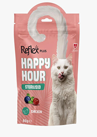 Reflex Happy Hour Kısırlaştırılmış Kediler için Ödül Maması 3lü Fırsat 3x60gr