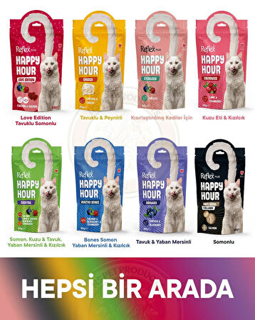 Reflex Happy Hour 8li Hepsi Bir Arada Kedi 8x60gr