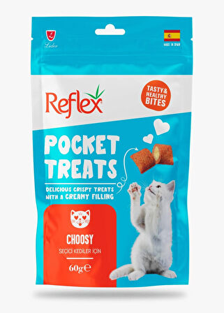 Reflex Pocket Treats Seçiçi Kediler İçin Kedi Ödül Maması 3lü Fırsat 3x60gr
