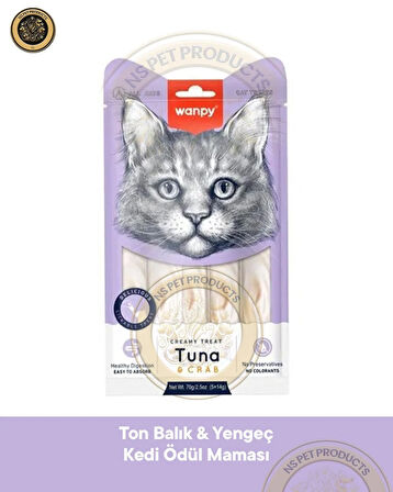 Wanpy Ton-Yengeç Kedi Krema Ödül Maması 5x14