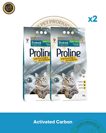 Proline Aktif Karbonlu (2li) Kedi Kumu 2x10LT