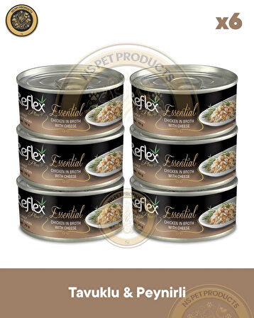 Reflex Plus Essential Kedi Peynirli&Tavuklu 6X70gr