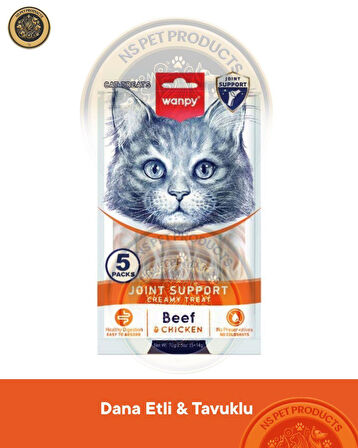 Wanpy Digestive-Skin Coat-Join Fonksiyonel Kedi Krema Ödülü Mix Paket 5x14gr 3lü Set