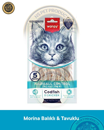 Wanpy Fonksiyonel Kedi Krema Ödülü 6lı Hepsi Bir Arada 5x14gr 