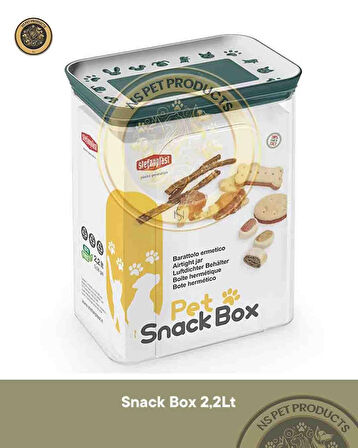 Stefanplast Dikdörtgen Snackbox 2.2 Lt Yeşil/Beyaz