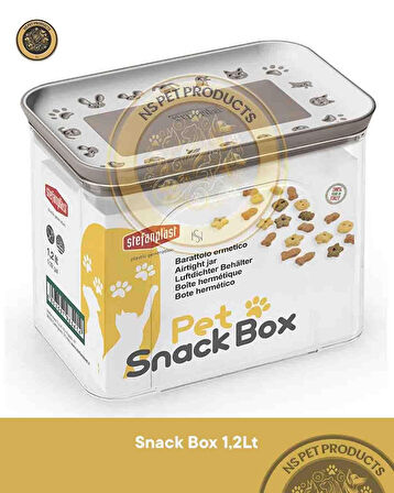 Stefanplast Dikdörtgen Snackbox 1-2 Lt Gri/Beyaz