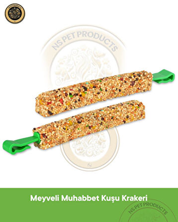 Gold Wings Meyveli Muhabbet Kuşu Krakeri 2'li | Vitaminli Kuş Ödül Maması