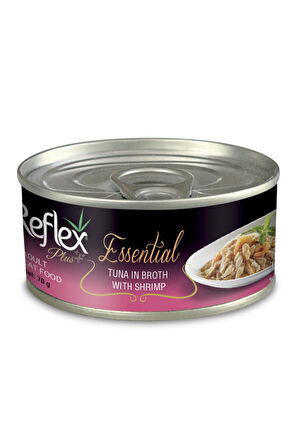 Reflex Plus Essential Fırsat Seti Peynirli Tavuklu ve Ton Balıklı Karidesli Kedi Konservesi – 24x70gr