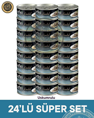 Reflex Plus Essential Süper Paket Uskumrulu Kedi Konservesi – 24x70gr