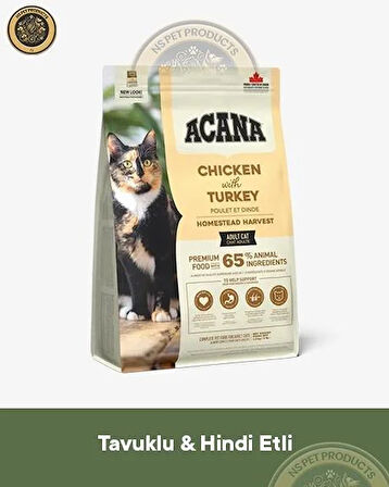 Acana Tavuklu-Hindi Etli Yetişkin Kedi Maması 1.8 kg