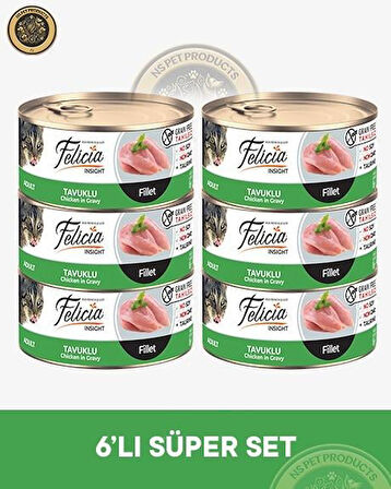 Felicia Tavuklu Fileto Yetişkin Kedi Konservesi 6x85gr