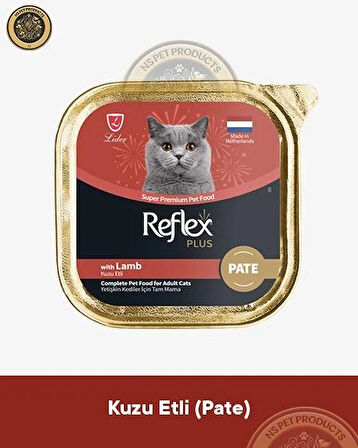 Reflex Plus Pate Kuzu Etli Yetişkin Kedi Maması – 85 g