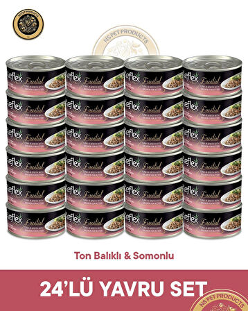 Reflex Plus Essential Yavru Kedi Ton Balıklı Somonlu - 24x70gr