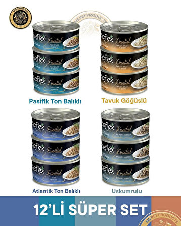 Reflex Plus Essential Karışık Süper Set - 12x70 gr