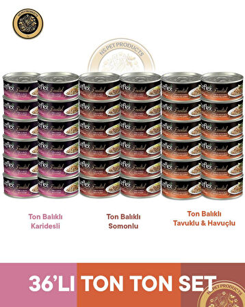 Reflex Plus Essential Ton Balıklı-Karışık Ton Ton Set - 36x70 gr