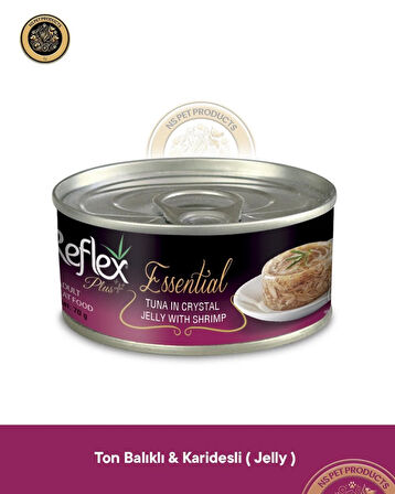 Reflex Plus Essential Kedi Jöle İçinde Ton Balıklı-Karidesli - 12x70gr