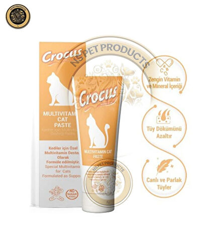 Crocus Kedi Multivitamin Macun 3x100 gr