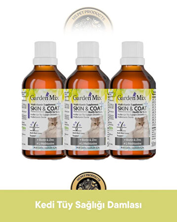 Garden Mix Kedi Tüy Sağlığı Damlası 3x50 Ml