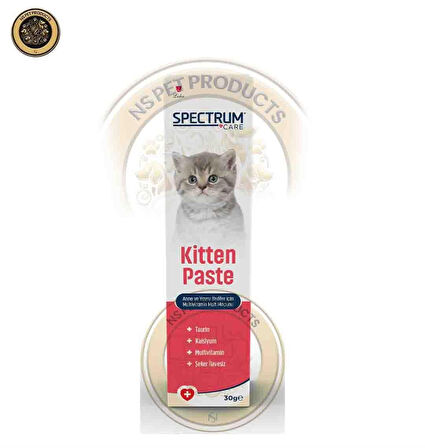 Spectrum Kitten Paste Anne Ve Yavru Kediler İçin Multivitamin Malt Macunu 3x30 gr