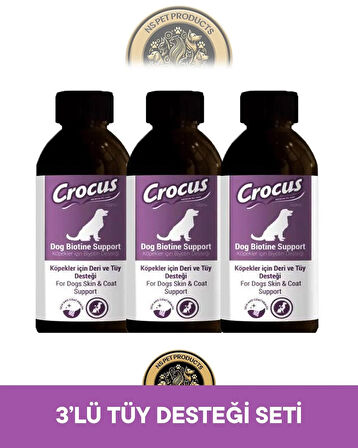 Crocus Köpek Tüy Sağlığı Damlası 3x100 ml