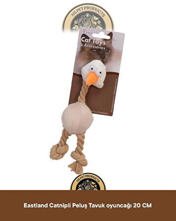 Eastland Catnipli Peluş Tavuk-Hışırtılı Peluş Karpuz-Tembel Hayvan Oyuncak 3'lü Set