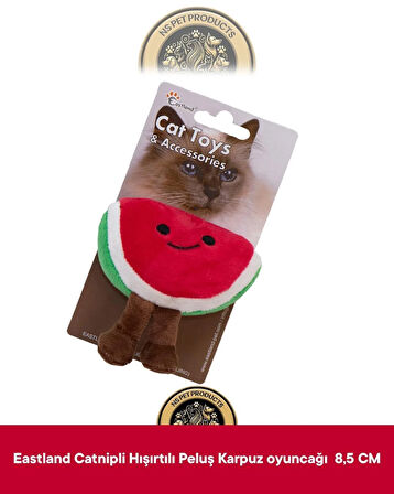 Eastland Catnipli Peluş Tavuk-Catnipli Hışırtılı Peluş Karpuz-Matatabili Peluş Fare Oyuncak 3'lü Set