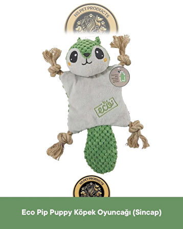 M-Pets Terra Eco Ella Puppy (İnek)-Pip Puppy (Sincap)-Lulu Puppy (Tavşan) Köpek Oyuncağı 3'lü Set