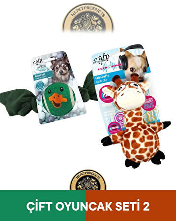 Meta Ball Ördek-Ultrasonik Zürafa Oyuncak 2'li Set
