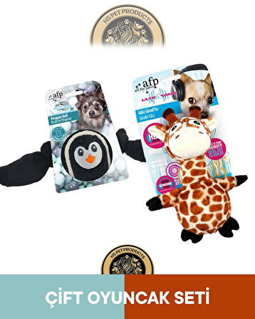 Meta Ball Penguen-Ultrasonik Zürafa Oyuncak 2'li Set