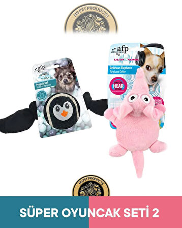 Meta Ball Penguen-Ultrasonik Fil Oyuncak 2'li Set