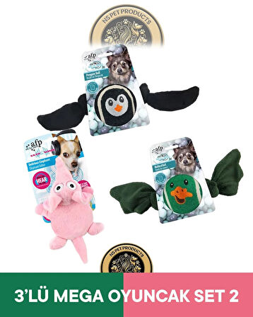 Meta Ball Penguen-Ördek-Ultrasonik Fil Oyuncak 3'lü Set