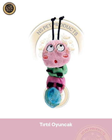 Gigwi Ball Sert Top 5 Cm Şeffaf-Turuncu-Catnipli Tırtıl Oyuncak 3'lü Set